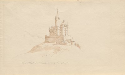 Kale Windeck b. Weinhelm a. yani dağ yolu by Karl Julius Von Leypold