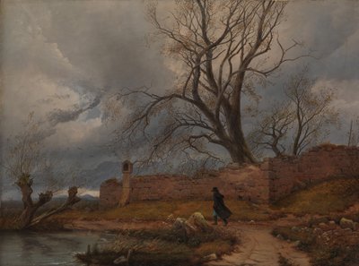 Fırtınada Gezgin, 1835 by Karl Julius Von Leypold
