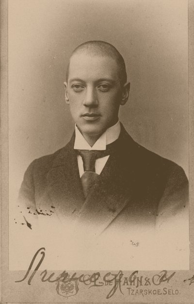 Rus şair Nikolay Gumilyov 1886-1921, yaklaşık 1917-1920 by Karl Karlovich Bulla