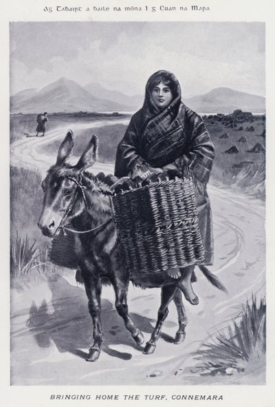 Eve Çim Getirmek, Connemara (s/b fotoğraf) by Karl Karlovich Piratsky