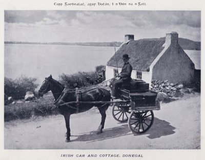 İrlandalı Araba ve Kulübe, Donegal (s/b fotoğraf) by Karl Karlovich Piratsky