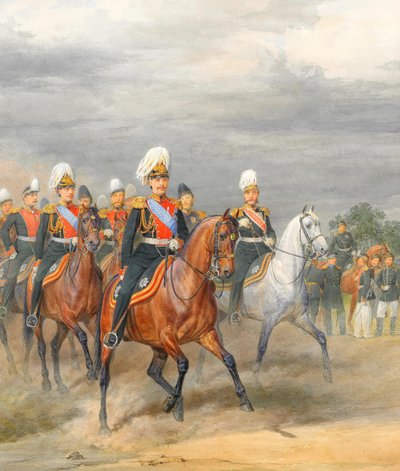 Süvari Atlı Alayı Memurları by Karl Karlovich Piratsky