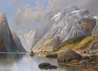 fiyort manzarası by Karl Kaufmann