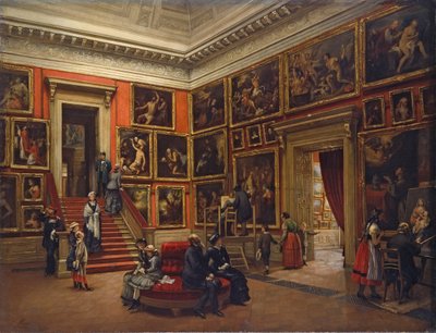 Dresden galerisinde, 1881. by Karl Louis Preusser