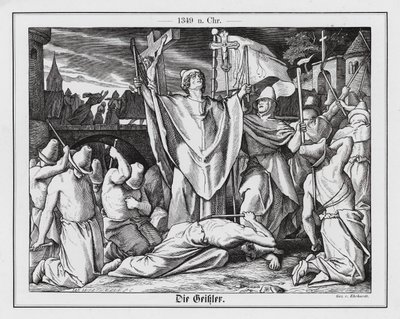 Kara Ölüm sırasında Flagellantlar by Karl Ludwig Adolf Ehrhardt