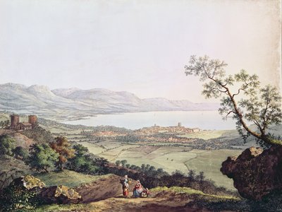 View of Geneva from Saconex in Savoy  by Karl Ludwig Hackert