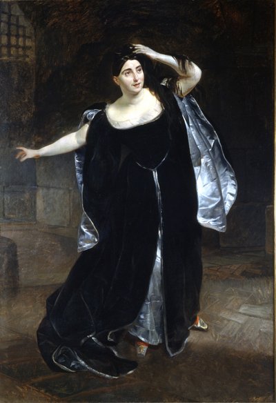 Giuditta Makarna (1797-1865) ve Anne Boleyn (Anne veya Ann Bolin ve Anne Bullen) by Karl Pavlovich Bryullov