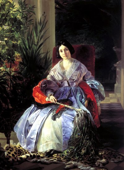 Prenseslerin Portresi Elizaveta Pavlovna Saltykov, 1841. by Karl Pavlovich Bryullov