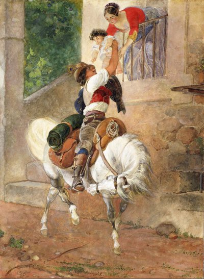 Bir Romalı Çobanın Eve Dönüşü, 1851-1852. by Karl Pavlovich Bryullov