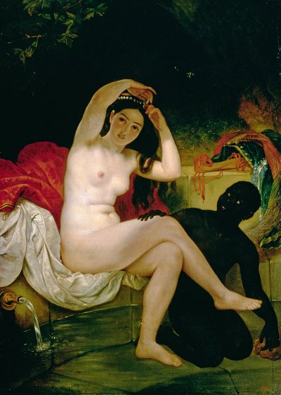 Virsavia veya Zenci Köle ile Yıkanan (tuval üzerine yağlı boya) by Karl Pavlovich Bryullov