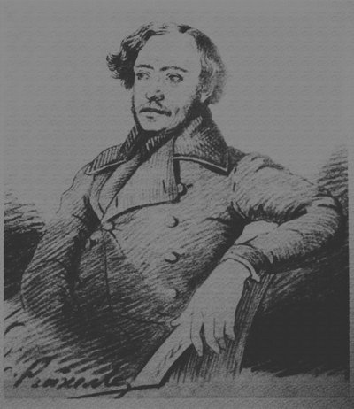 Nikolai Platonovich Ogarev 1813-1877, s. 1840 by Karl Reichel