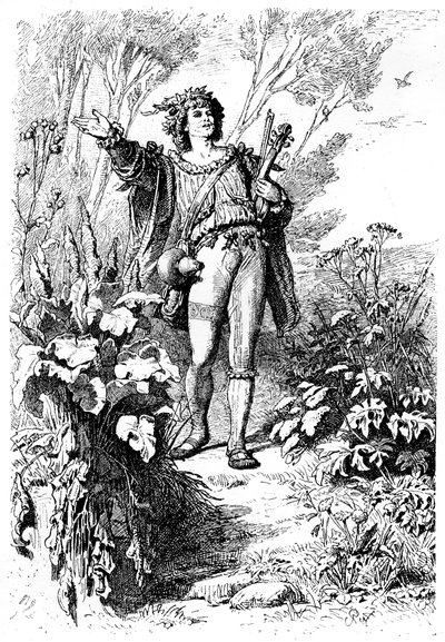 Minnesanger, c1880-1882. by Karl Theodor von Piloty