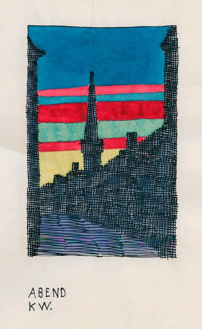 Akşam, c.1921 (suluboya) by Karl Wiener