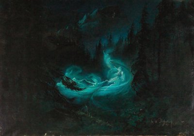 Peri dansı, 1895. by Karl Wilhelm Diefenbach