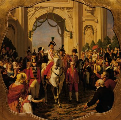 Avusturya İmparatoru I. Franz (II)'nin 1814'te Viyana'ya girişi by Karl von Blaas
