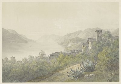 Como Gölü'ndeki Bellagio parkından manzara by Karoly Lajos Libay