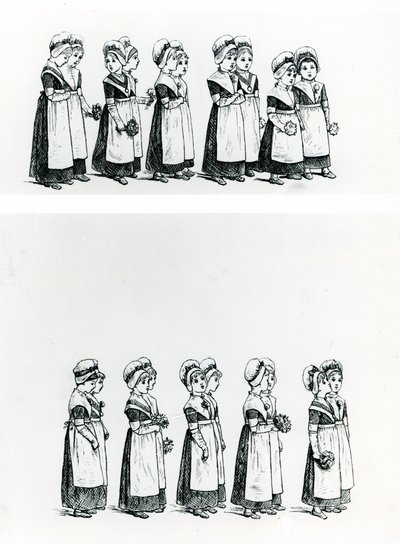 Hayırsever çocuklar, c.1880 (gravür) by Kate Greenaway