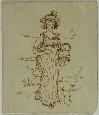 Sepetli Kız by Kate Greenaway