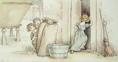 Saklambaç (kağıt üzerine sulu boya) by Kate Greenaway