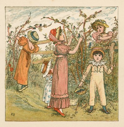 böğürtlen toplamak by Kate Greenaway