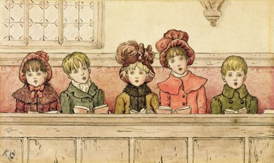Kilisede şarkı söylemek by Kate Greenaway
