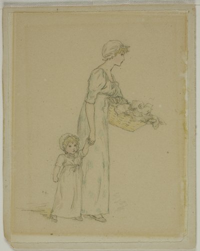 çocuklu kadın by Kate Greenaway