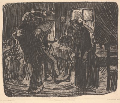 Hamburg Tavernası veya Pub Hamburger by Käthe Kollwitz