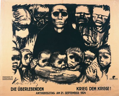 Savaş Karşıtı Gün Posteri by Käthe Kollwitz