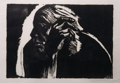 otoportre; Kendi kendine eğitim, 1924 by Käthe Kollwitz