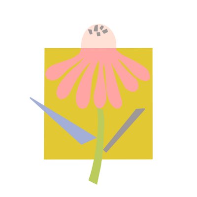 Umut, 2023 (kağıt üzerine orijinal kolajdan dijital illüstrasyon) by Kathy Dunaway