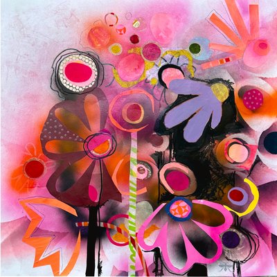 marvelous, 2025 (kağıt üzerine karışık teknik) by Kathy Dunaway