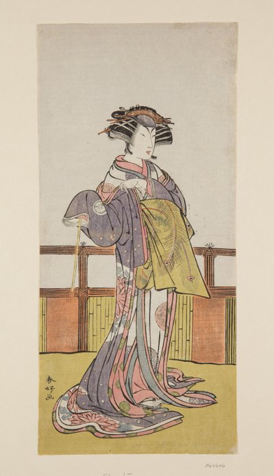 Actor Segawa Kikunojo (colour woodblock print) by Katsukawa Shuncho