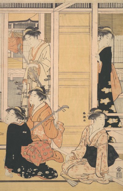 İç Görünüm, ca. 1788. by Katsukawa Shuncho