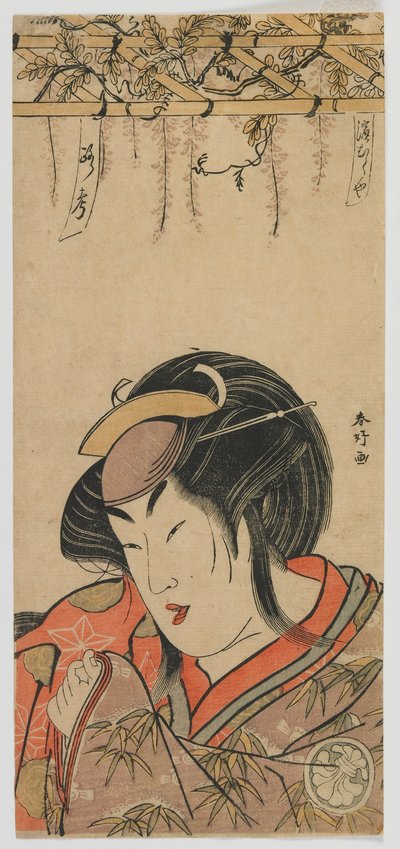 Hamamuraya Roko (Segawa Kikunojo III) Edo dönemi, 1780'lerin sonu (renkli tahta baskı) by Katsukawa Shunko