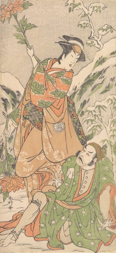 Kabuki a c ve rs Arashi Ryuzo İyi fikir d Segawa Kiku no Onna İyi, değil mi? 1790. by Katsukawa Shunko