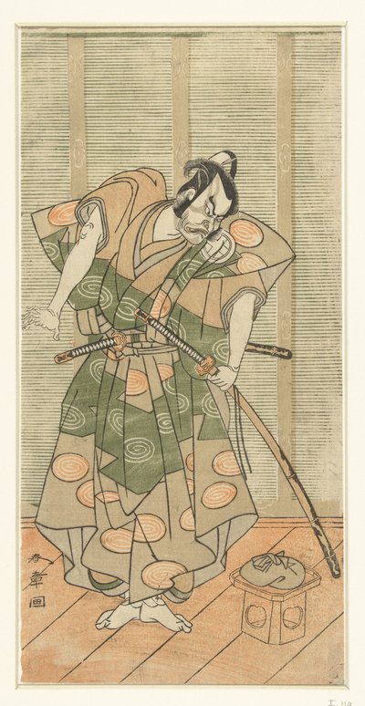 Kötü adam olarak Aktör Otani Hiroemon III by Katsukawa Shunsho