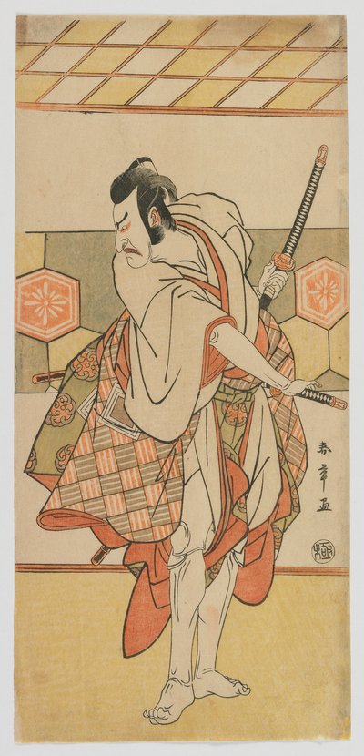 Kabuki a c ve r Ichikawa Dan Juro V, Edo Perio d by Katsukawa Shunsho