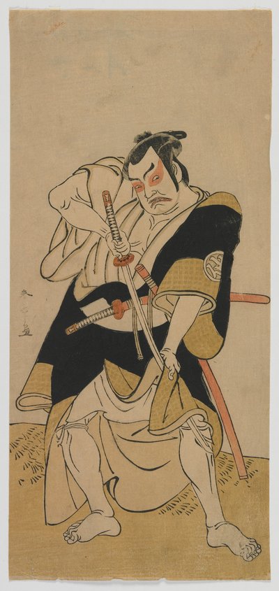 Kabuki Aktörü Nakamura Sukegoro II Samuray olarak, Edo dönemi, 1770