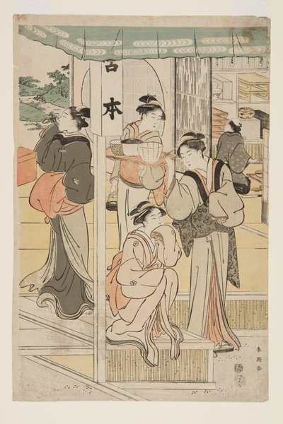 Parti Hazırlıkları (renkli tahta baskı) by Katsukawa Shunsho