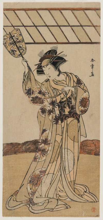 Segawa Kikunojo III Teruha olarak by Katsukawa Shunsho