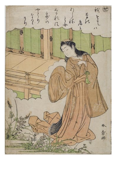 Hece - Modaya Uygun Brokar Baskılarda Ise Masalları serisinden Se, c.1770-1773 (kağıt üzerine tahta blok) by Katsukawa Shunsho