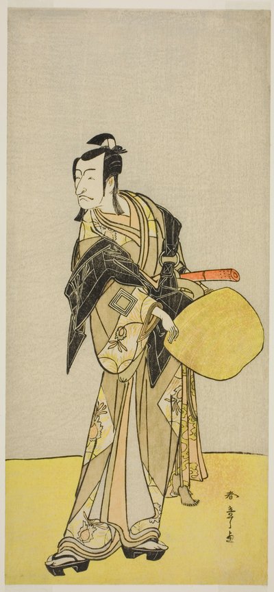 Aktör Ichikawa Danjuro V, "Kanadehon Chushin Nagori no Kura" adlı oyundan Kakogawa Honzo rolünde, Nakamura Tiyatrosu