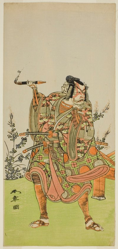 Oyuncu Ichikawa Danzaburo II - Usui no Sadamitsu (?) Edo Katagi Hikeya Tsunasaka (?) Oyununda, Ichimura Tiyatrosu
