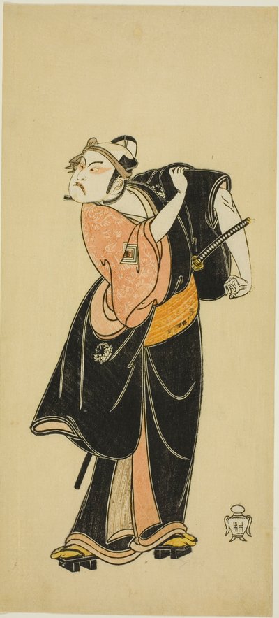 Aktör Ichikawa Raizo I, "Hitokidori Harutsuge Soga" ("The Soga Play: Bush Warbler