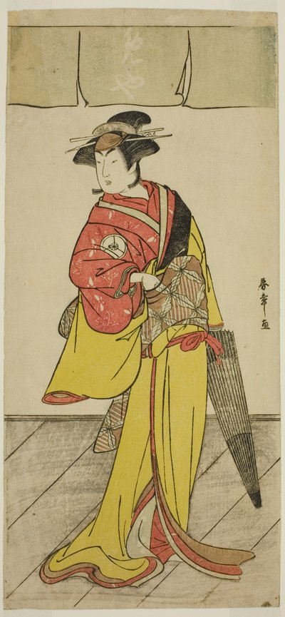 Tee c ve r Celebration versiyonu Beyaz doktor V itme üyesi olarak Tee Pay Love ilişkisi Kana Soga, Performe d Atte Ichimura Yazıyor Tee r üyesi Teeforth Gate er, 1789 by Katsukawa Shunsho