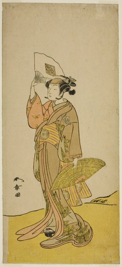 Oyuncu Nakamura Matsue I, Hana no Gosho Konegen Butai (?) oyununda Kasaya Sankatsu (?) rolünde, Nakamura Tiyatrosu