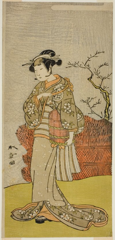 Tee c ve r Yamashita Kinsaku İyi iş (?) Üye Tee Py Otoa İlk karın dünyası, d Atte Morita Teer Üye Tee Venth Gate th, 1773 by Katsukawa Shunsho