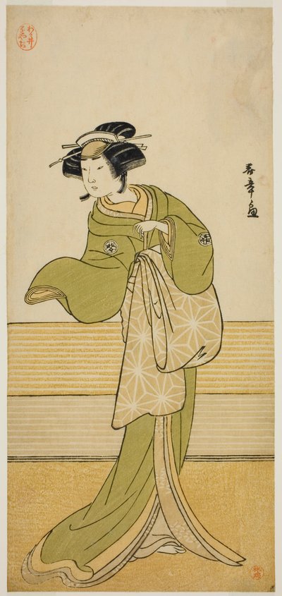 Tanımlanamayan Bir Rolde Aktör Yamashita Mangiku I by Katsukawa Shunsho