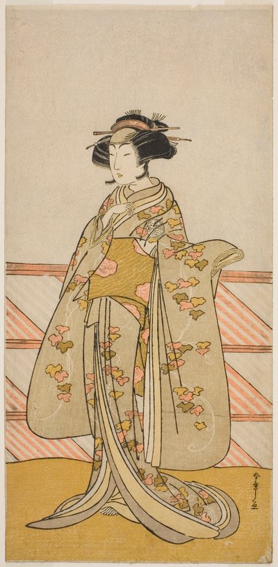 Aktör Yoshizawa Iroha I, Tamamo no Mae (?) Oyununda Sakuya Kono Hana no Kaomise (?) by Katsukawa Shunsho