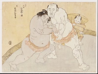 Tema tch Betoe Yen Tanifu Kajinosuke Önerisi d Onimenyama Tani Koro (Bu DB ck p Hayashi t) by Katsukawa Shunsho